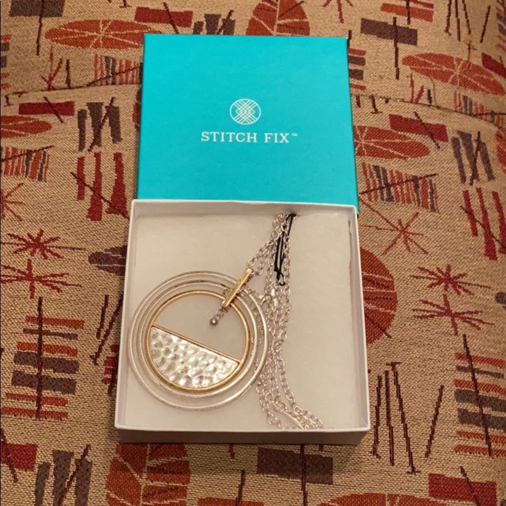 Stich Fix New Bancroft Half Moon Pendant Necklace